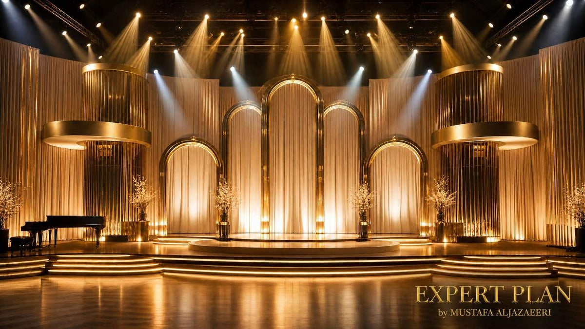 إضاءة وديكور مسرح